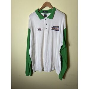 Vintage Pro Player Super Bowl XXXIII Long‎ Sleeve Polo Shirt XXL